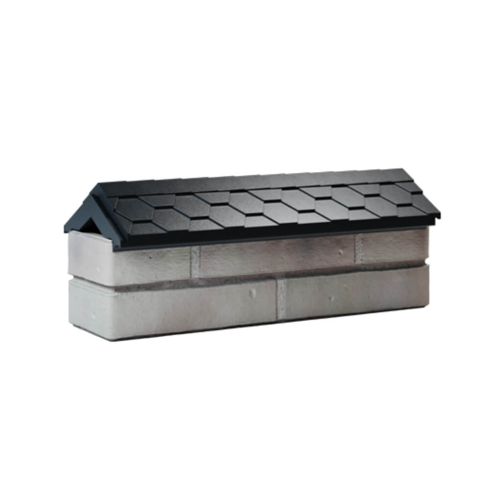 Парапет Zking Эверест Черный с посадкой на 0.5 кирпича (130мм)