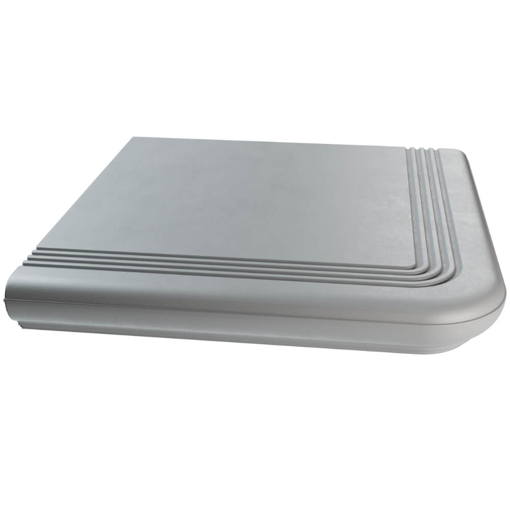 Ступень угловая Verona 340х340х20мм Мраморный